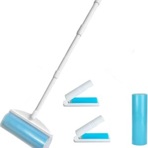 Roller Dog Cat Hair Remover Reusable Sticky Washable Pet Hair Roller Dust Picker Cleaner Brush